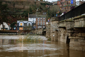 The River Severn burst its banks in Bridgnorth earlier in the week