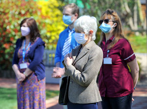 Staff and fundraisers celebrate as event was held to celebrate Acorns Children's Hospice in Walsall being saved from closure.
