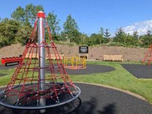 Picture shows how a play area at Central Park in Priorslee could look. Picture: Miller Homes