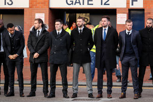 Albion players form a guard of honour for Cyrille