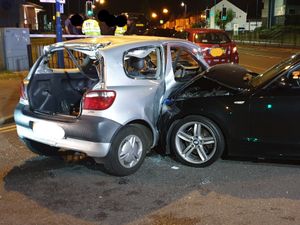 Supporting image for story: Man taken to hospital after two vehicle crash
