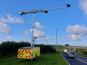 The camera set up for operation