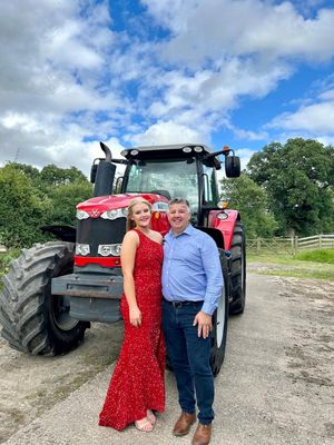 Lottie with her dad's best freind Nick Challenor