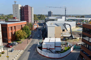 Work continues on the Riverside development, Stafford