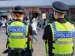 British Transport Police from behind