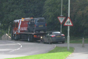 The van is taken away. Photo: Broseley & Wenlock SNT @WenlockCops
