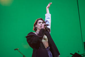 Dua Lipa at Birmingham's Genting Arena. Pic: Emma Turner