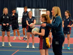 Supporting image for story: England head coach Tracey Neville gives netball masterclass in Oswestry
