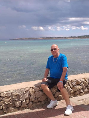 Kenny Barber on holiday in Spain in 2008