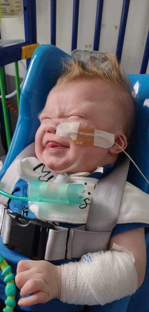 Noah, from Halesowen, has spent nearly all of his life in hospital with an extremely rare condition.