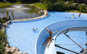 The swimming areas provide fun for visitors of all ages