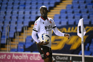 Albert Adomah scored the second for Walsall to put them on course for victory at Shrewsbury. 