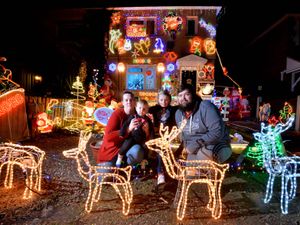 Supporting image for story: Family bring Christmas spirit to Brierley Hill with their festive display