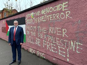 Supporting image for story: Belfast Health Trust struggling to get ‘antisemitic’ graffiti removed