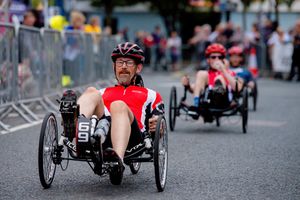 The public were able to ride the route before the main races