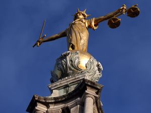 The Statue of Justice on the Old Bailey