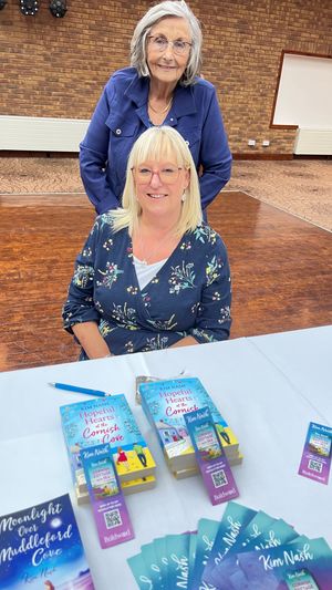 Pauline Whittaker, on Special Birthday of 4 score years and ten, with Kim Nash