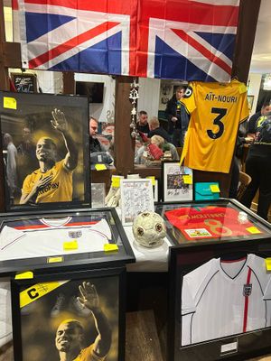 Some of the prizes up for grabs included signed Wolves memorabilia 