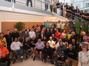 Supporting image for story: Duke of Sussex meets war victims in unannounced visit to Ukraine