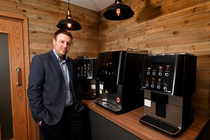 Pictures at Coinadrink, Bloxwich, for Black Country business magazine.Pictured is MD Tom Williams.