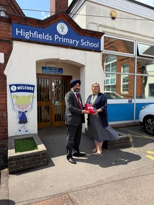 Highfields Primary School with its bleed control kit