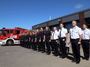 Supporting image for story: Shropshire firefighters mark memorial day