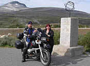 Supporting image for story: Biker proposes at Arctic Circle