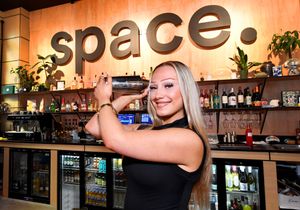 Bartender Bethany Harrison is one of the friendly faces when customers walk in