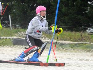 Supporting image for story: Skiers push nation’s best in downhill event