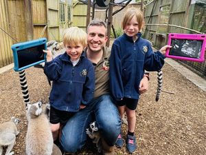 Will Dorrell with his own children.