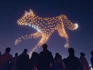 Supporting image for story: New drone light show will light up Wolverhampton skies in December