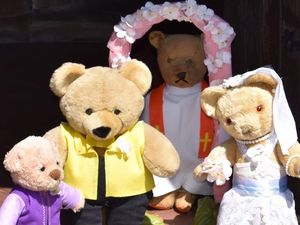 Supporting image for story: Teddy bear treat bring out smiles in village near Telford