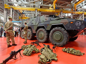 Supporting image for story: Stronger sales for BAE Systems, which has joint venture in Telford, as countries increase military spending