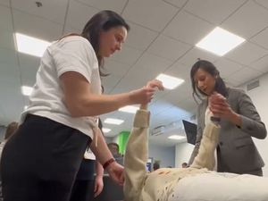 Supporting image for story: Dudley MP goes to Ukraine to teach physiotherapy to clinicians treating the war injured