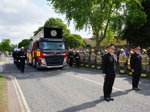 Supporting image for story: Hundreds line streets to pay tribute to firefighter Jennie Logan
