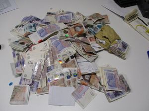 This cash was seized from his house under the Proceeds of Crime Act