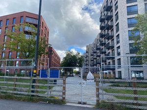 Fences up at the Perry Barr residential scheme in September 2024. Credit: Alexander Brock. Permission for use for all LDRS partners.
