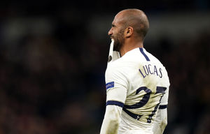 Tottenham Hotspur's Lucas Moura rues a missed chance