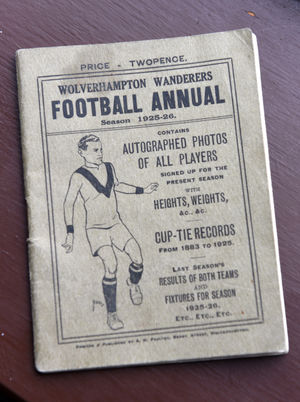 A Wolves football annual from the 1925/26 season