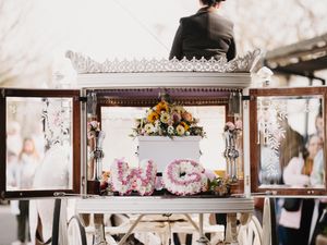 Supporting image for story: Bright colours, horses and balloons for funeral of one-year-old Telford crash victim