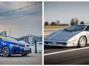 Supporting image for story: How do modern hot hatches stack up against iconic supercars?