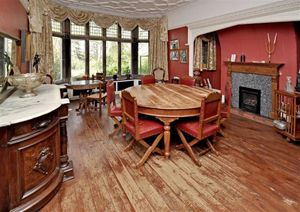 The dining room when the house was sold