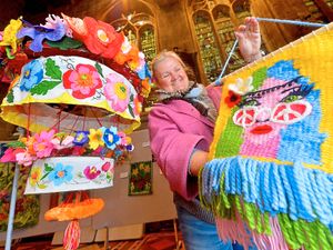 Supporting image for story: Creations for Shrewsbury competition inspired by flower power - in pictures