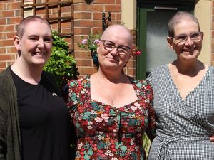 Supporting image for story: Hospice nurses brave the shave to support friend with cancer