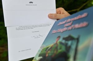 Dr Tadzio Jadlowski sent a copy of his book to Princess Charlotte and received a letter of thanks from Kensington Palace
