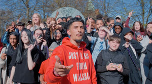 Still shot from Nayra J music video, Walsall 