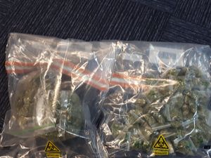 Drugs found in Telford. Picture: @brooksidecops