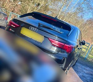 The Audi SQ3 was pursued by police in Wolverhampton. Photo:
WMP Traffic