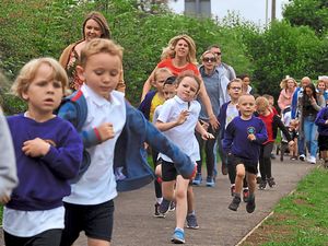 Supporting image for story: Shrewsbury pupils’ lap of honour on track for teacher