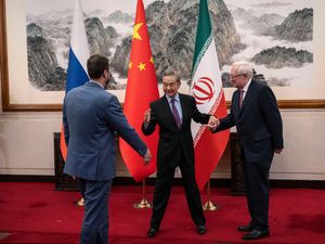 Supporting image for story: China, Russia and Iran call for end to US sanctions